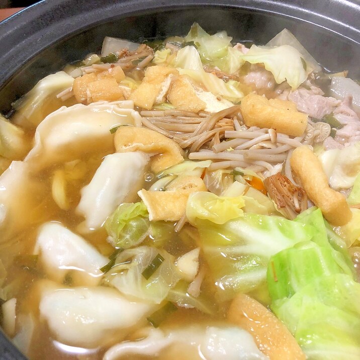 もつ鍋風、餃子鍋!